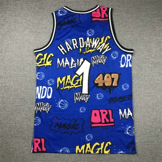 Maillot de Basket #1 Hardaway Orlando Magic Graffiti